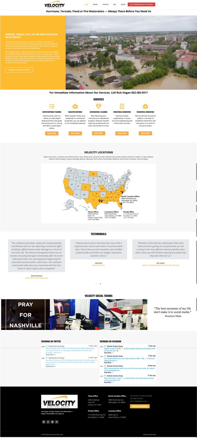 Velocity Services Group Website